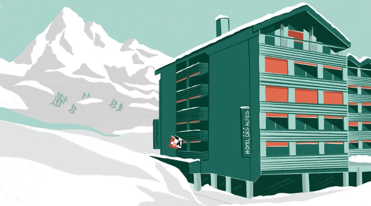 Hotel Des Alpes Флімс Екстер'єр фото